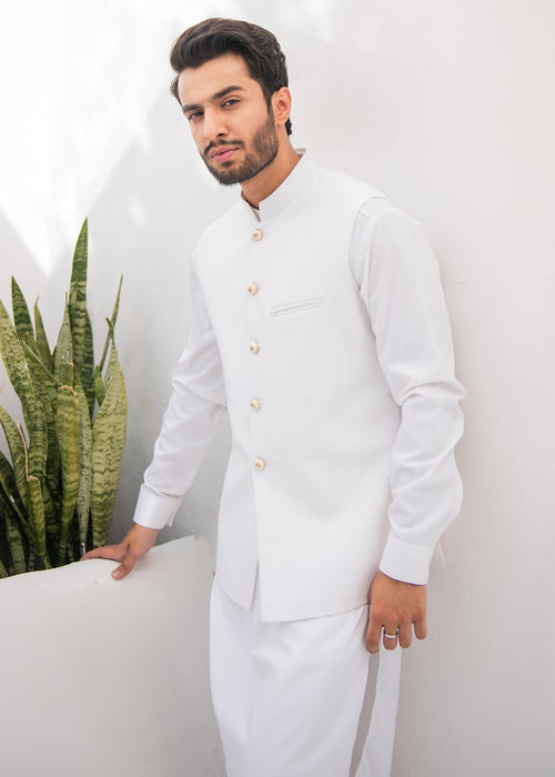 Classic White Waistcoat