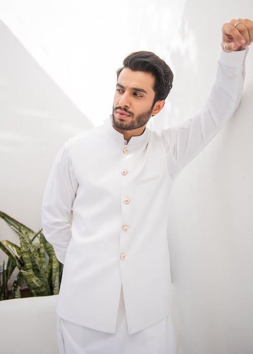 Classic White Waistcoat