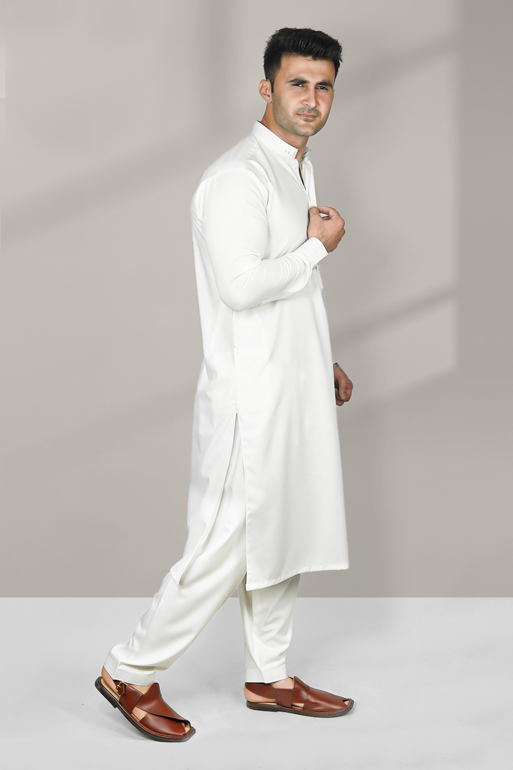 Styling Suit off White Double Ban SK-0018
