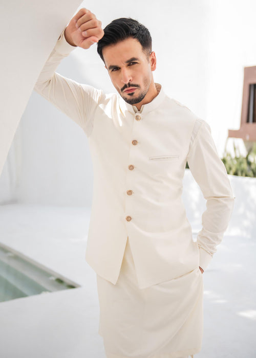 Classic Off-White Waistcoat