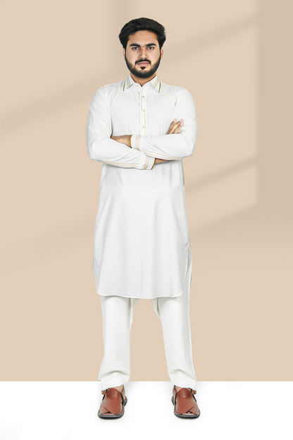 Styling Suit Egg White Collar SK-0017