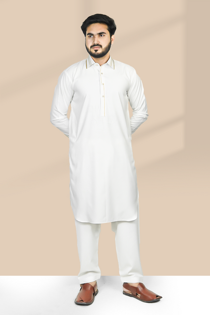Styling Suit Egg White Collar SK-0017