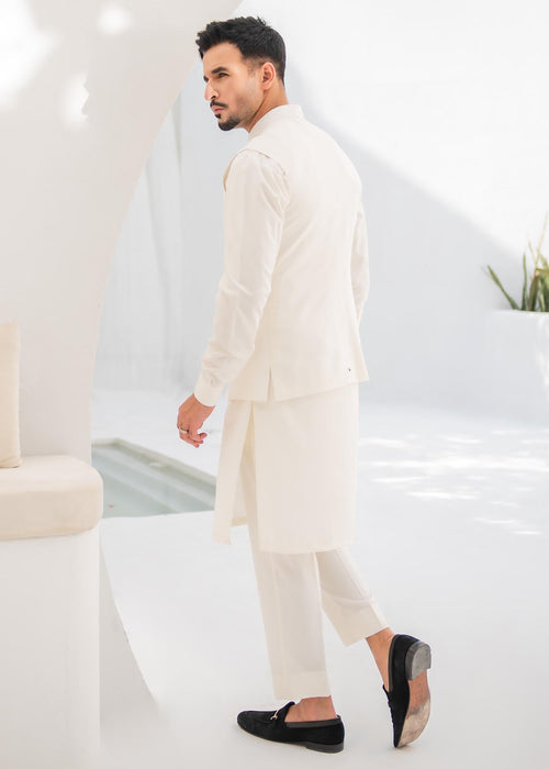 Classic Off-White Waistcoat