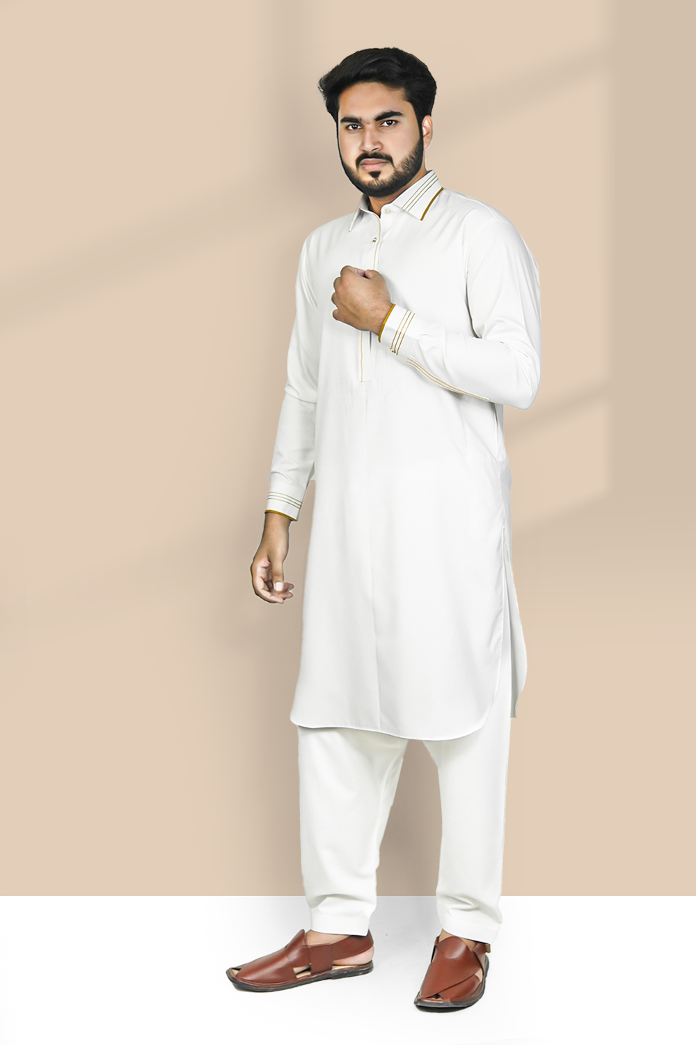 Styling Suit Egg White Collar SK-0017