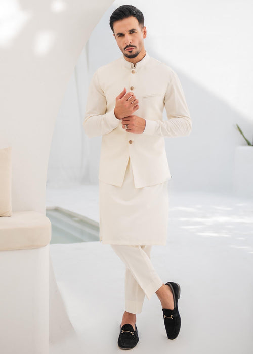 Classic Off-White Waistcoat