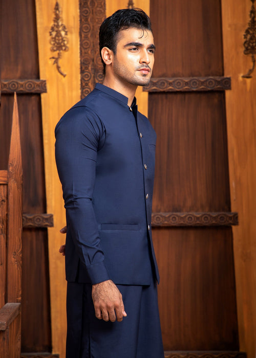 Classic Navy Blue Waistcoat