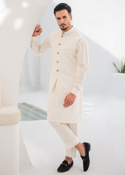 Classic Off-White Waistcoat