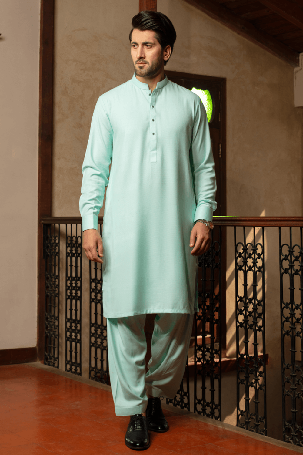 Unstitched Wash & Wear Sea Green
